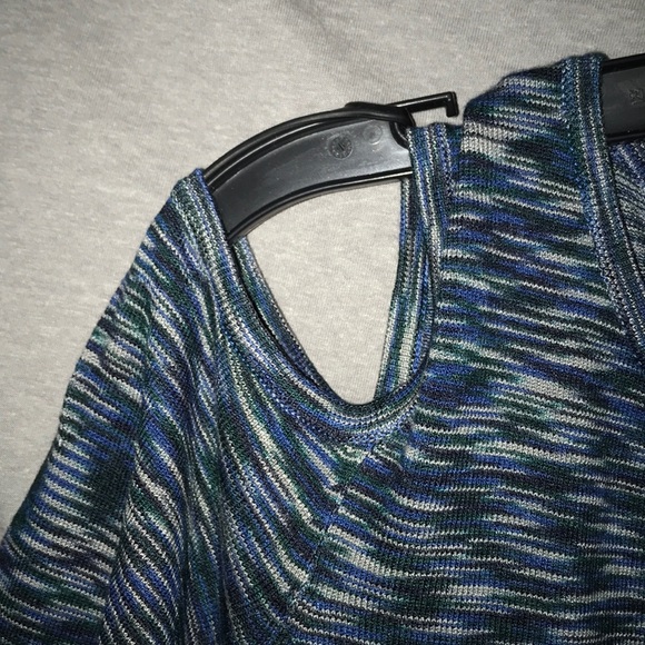 NWT! Limited Peep shoulder sweater! Blue/green! M - Picture 3 of 4
